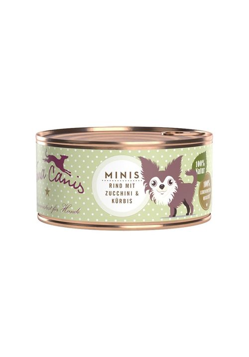 Terra canis minis manzo con zucchine e zucca
