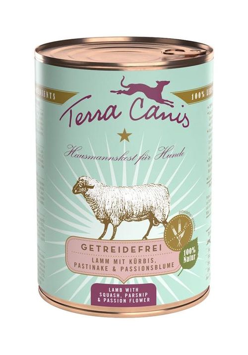 Terra canisain free agnello con zucca, pastinaca e passiflora