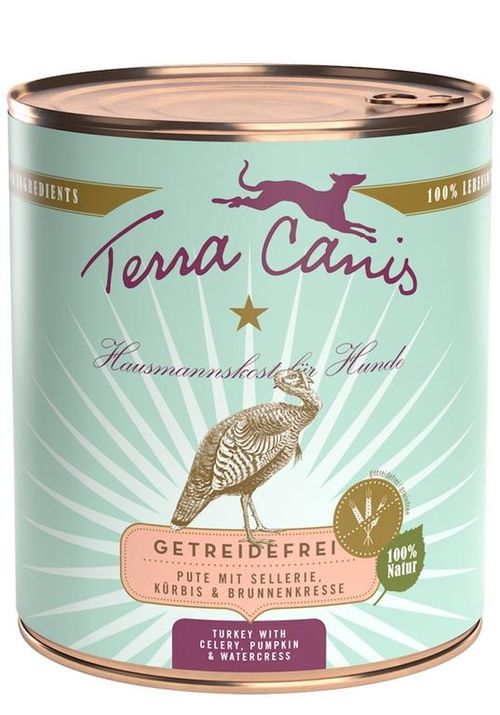 Terra canisain free tacchino con sedano, zucca e crescione d'acqua
