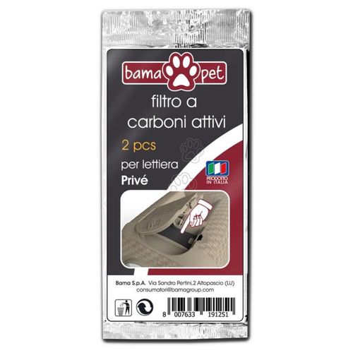 Bama pet filtro a carboni attivi set 2 pezzi