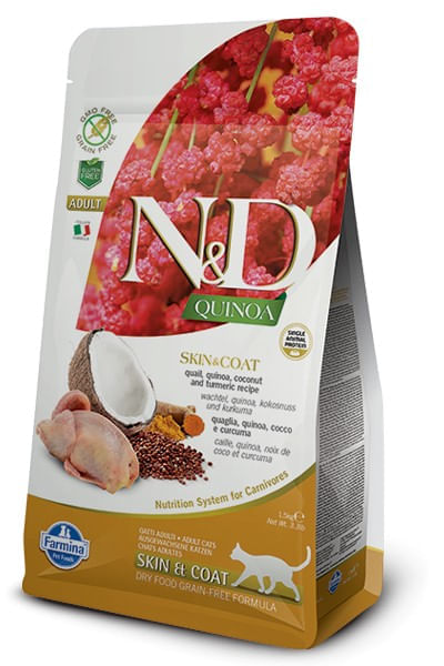 Farmina n&d quinoa gatto skin&coat quaglia