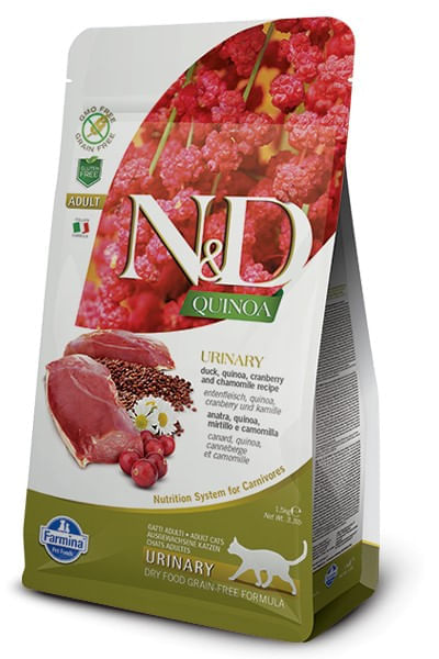 Farmina n&d quinoa gatto urinary anatra