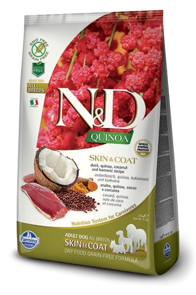 Farmina n&d quinoa cane skin&coat anatra