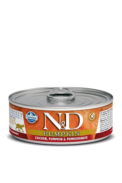Farmina n&d pumpkin grain free gatto pollo zucca e melograno