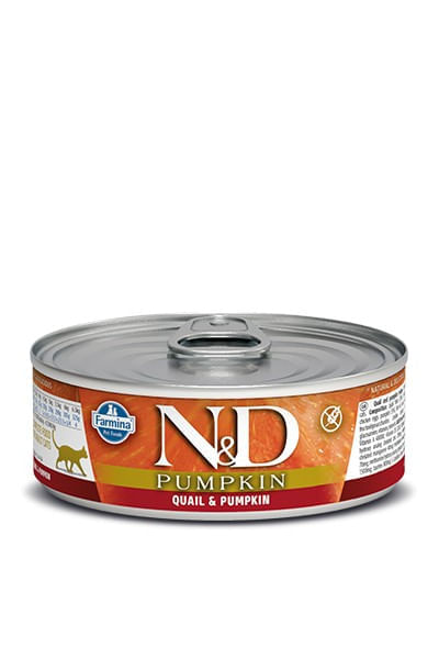 Farmina n&d pumpkin grain free gatto quaglia e zucca
