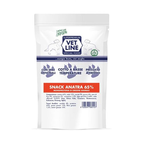 Vet Line cane snack anatra 80 gr