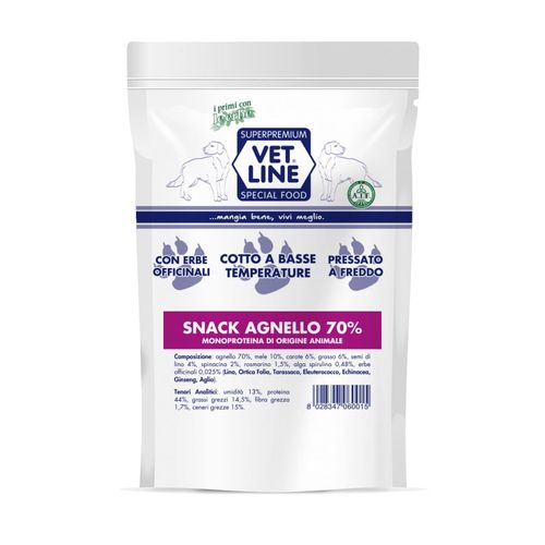 Vet Line cane snack agnello 80 gr