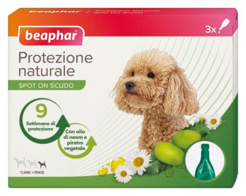 Beaphar protezione naturale spot on cane piccolo inferiore 15 kg