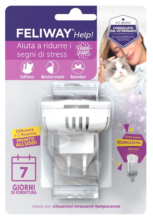 Feliway help diffusore + ricarica 7 giorni