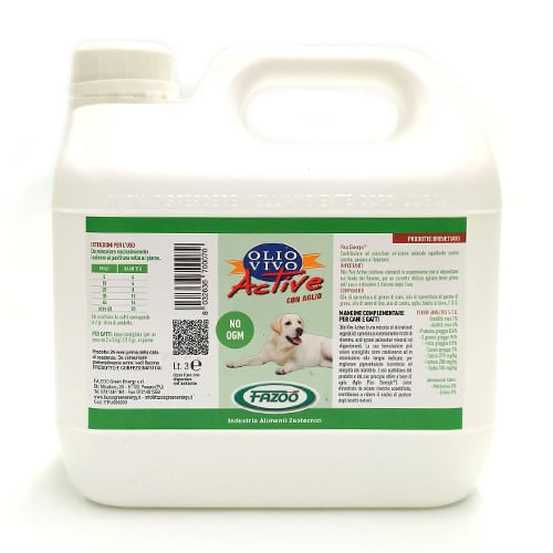 F.A.ZOO olio vivo active cani 3 lt