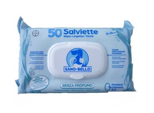Bayer salviette detergenti senza profumo 50 Salviette sano & bello