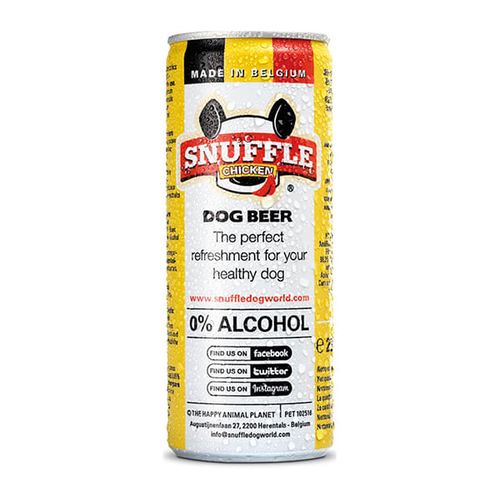 Snuffle birra per cani al pollo in lattina 250 ml