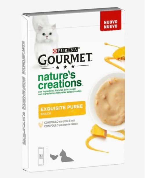 Gourmet Nature's creations Exquisite Puree Pollo e Zucca 5 x 10 gr