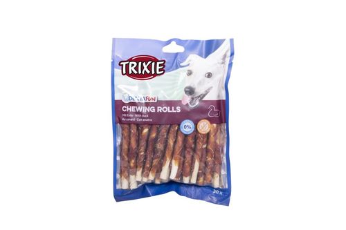 Trixie denta fun 30 x chewing rolls anatra 240 gr