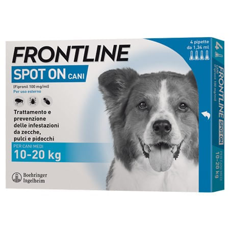 Frontline spot on cani medi 4 pipette 1,34 ml 10-20 kg