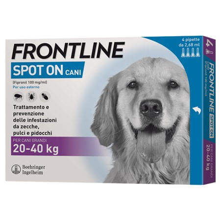 Frontline spot on cani grandi 4 pipette 2,68 ml 20-40 kg