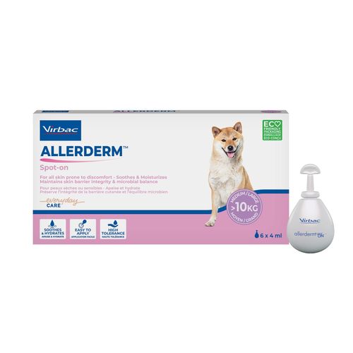 Virbac allerderm spot on 4 ml 6 pipette piÃ¹ 10 kg
