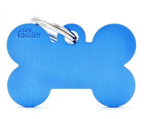 My family medaglietta cane light blue big bone
