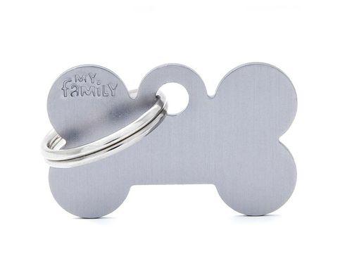 My family medaglietta cane grey small bone
