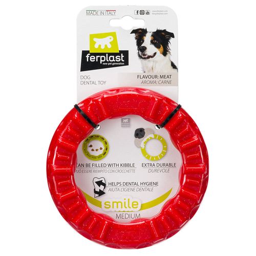 Ferplast smile medium anello rosso