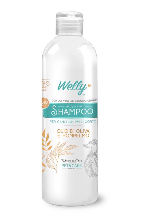Welly Bio Shampoo Cani Pelo Corto Olio Di Oliva E Pompelmo 250 ml