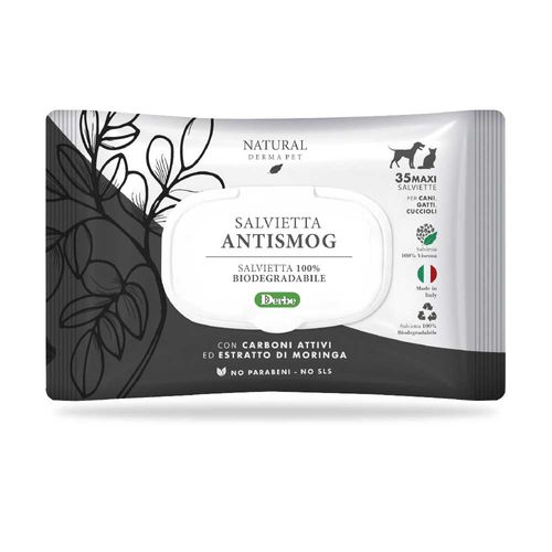 Natural derma pet salvietta antismog 35 pz