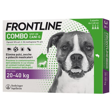 Frontline combo cani grandi 3 pipette 2,68 ml 20-40 kg