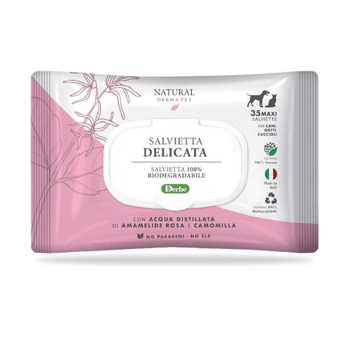 Natural derma pet salvietta delicata 35 pz