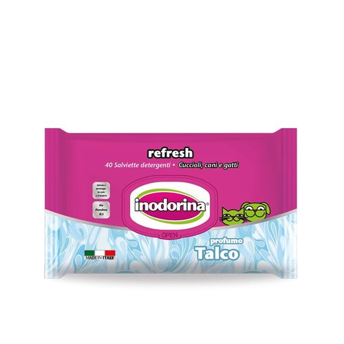 Inodorina refresh 40 salviette al talco