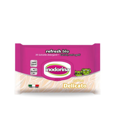 Inodorina refresh bio salviette profumo delicato