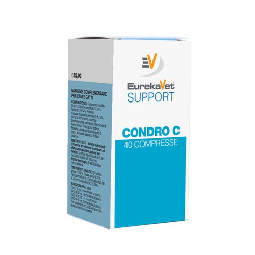 EurekaVet Support condro c crescita 40 compresse 1,3 gr
