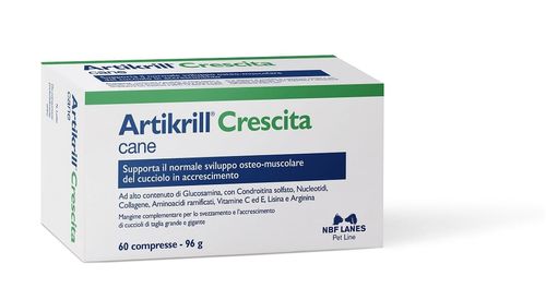 Nbf lanes artikrill crescita cane 60 compresse 96 gr