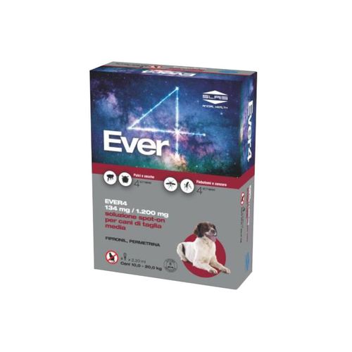 Slais ever 4 spot on 4 pipette cani 10-20 kg taglia media