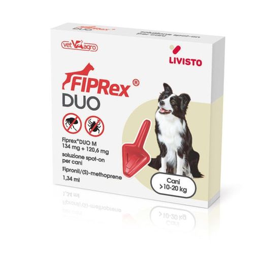 Fiprex duo M cani 10-20 kg 1 pipetta 1,34 ml