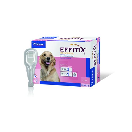 Virbac effitix 4 pipette cani 20-40 kg
