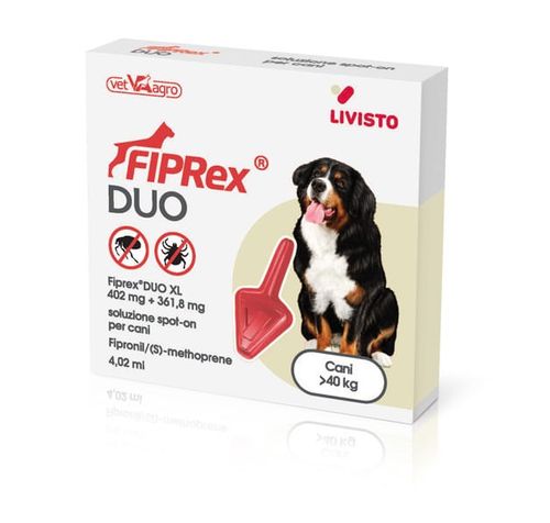 Fiprex duo XL cani oltre 40 kg 1 pipetta 4,02 ml