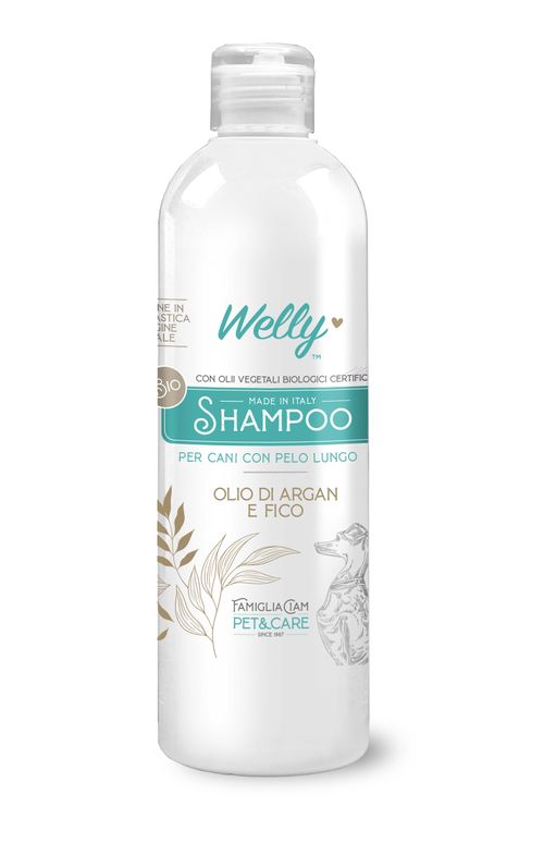 Welly Bio Shampoo Cani Pelo Lungo Olio Di Argan E Fico 250 ml