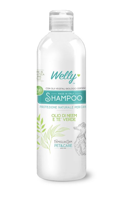 Welly Bio Shampoo Cani Protezione Naturale Olio Di Neem E Teâ€™ Verde 250 ml