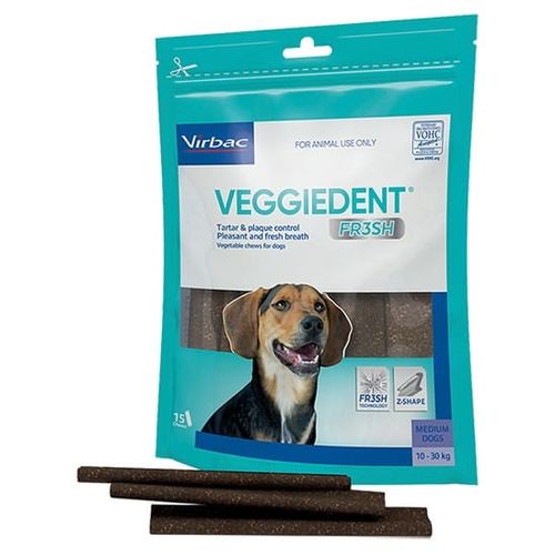 Virbac veggiedent fr3sh M 10-30 kg 15 stick