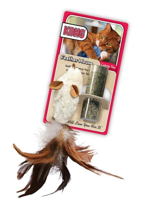 Kong cat feather mouse