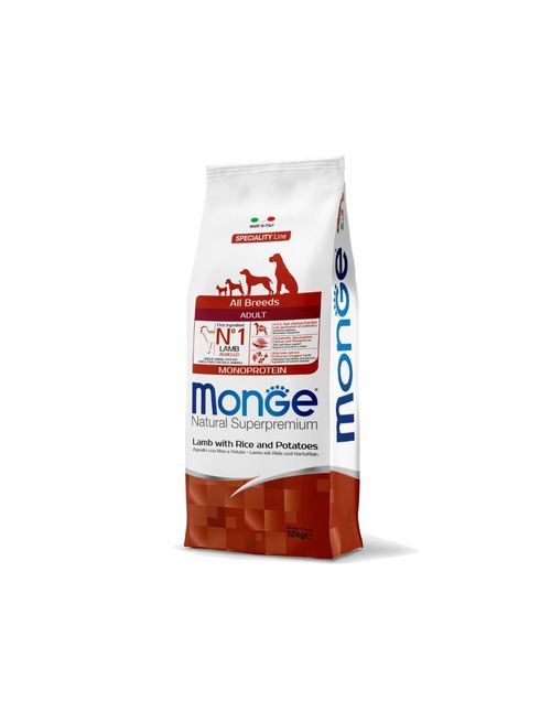 Monge cane adult all breeds agnello riso e patate