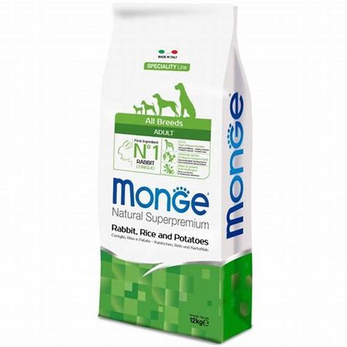 Monge cane adult all breeds coniglio riso e patate
