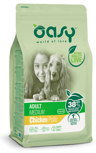 Oasy cane adult medium pollo
