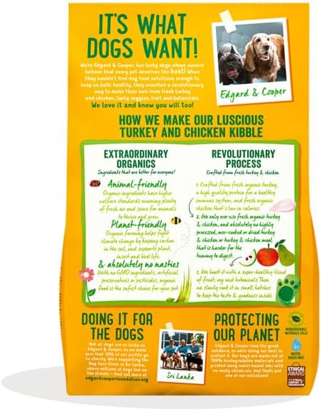 Edgard & Cooper Adult Carne Fresca Di Tacchino E Pollo Biologici Senza Glutine