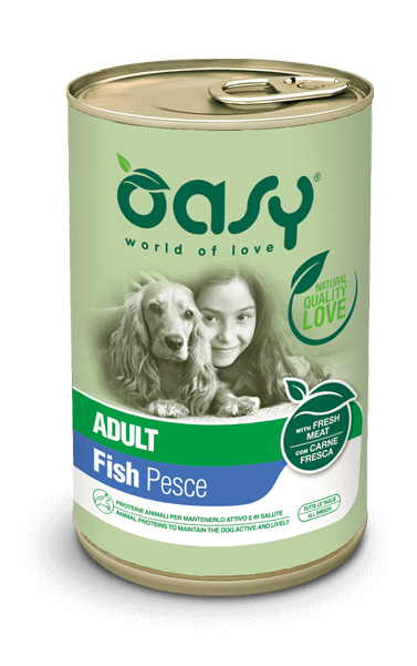 Oasy cane adult lifestage pesce pate umido