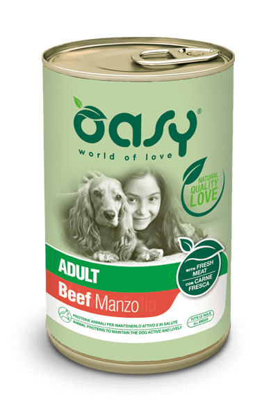 Oasy cane adult lifestage manzo pate umido