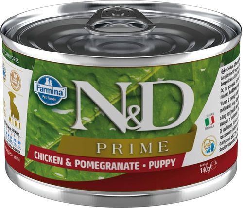 Farmina n&d prime puppy mini pollo e melograno