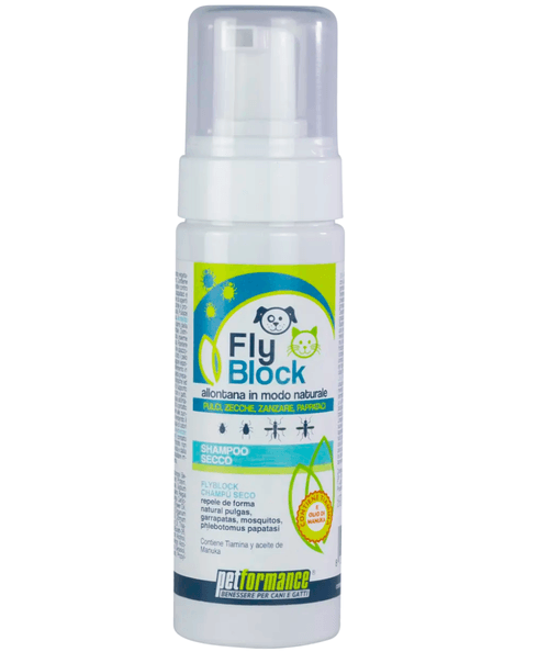 Petformance flyblock shampoo secco cane gatto 150 ml
