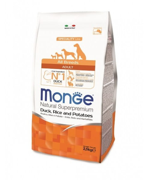 Monge cane adult all breeds anatra riso e patate