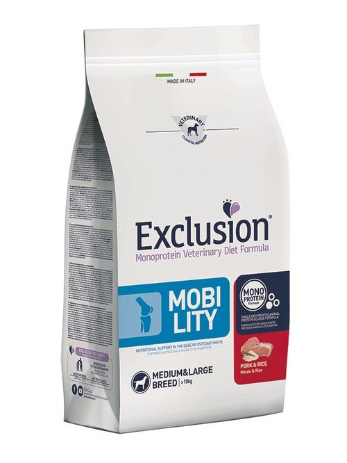 Exclusion diet formula mobility maiale e riso medium large